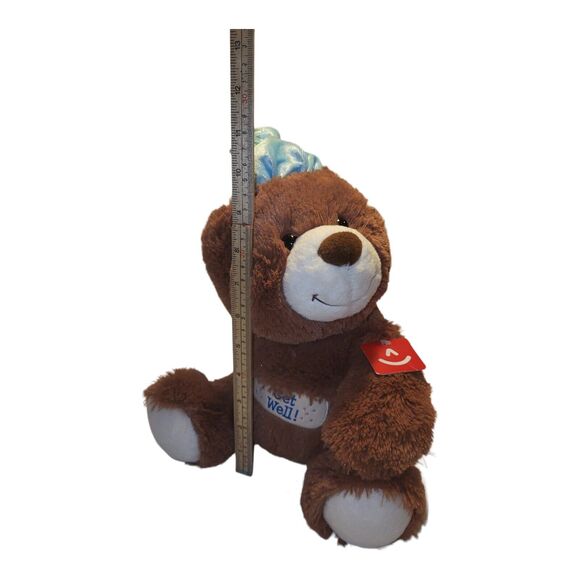 Aurora Get Well Soon Teddy Bear Plush Bandaid Ice Pack Stuffed Animal 11" - Picture 12 of 12